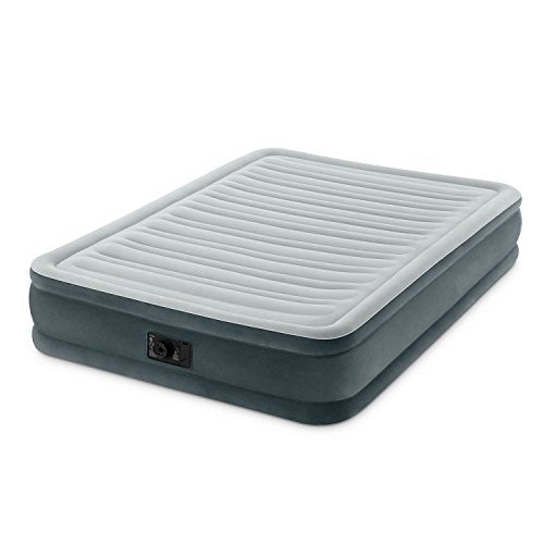 Intex Comfort Plush Mid Rise Dura-Beam Airbed with Built-in Electric Pump, Bed Height 13