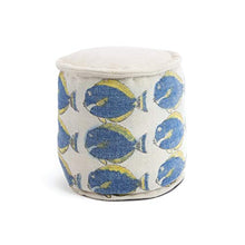 Load image into Gallery viewer, Go Home 20637 School of Fish Pouf, Blue
