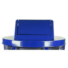 Load image into Gallery viewer, Witt Industries SWT55BL Steel Swing Lid for Mesh Garbage Can, Blue
