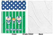 Load image into Gallery viewer, YouCustomizeIt Football Minky Blanket - Toddler/Throw - 60&quot;x50&quot; - Single Sided (Personalized)
