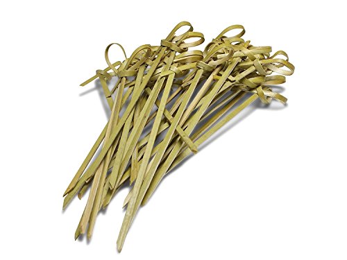 Bamboo Knot Cocktail & Hors' D'oeuvre Picks - Set of 100 (4.5 inches)