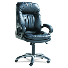 Load image into Gallery viewer, OIF Executive Swivel/Tilt Leather High-Back Chair, Fixed Arched Arms, Black
