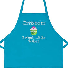 Load image into Gallery viewer, THE APRONPLACE Personalized Embroidered Sweet Little Baker Add A Name Child Apron - Toddlers &amp; Kids Sizes - Very Cute - Great Gift
