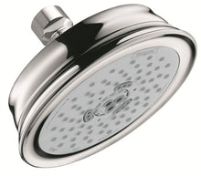 Load image into Gallery viewer, hansgrohe Croma 100 Classic 5-inch Showerhead Easy Install Classic 3-Spray Full, Pulsating Massage, Intense Turbo Easy Clean with Airpower with QuickClean in Chrome, 04333000
