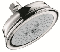 hansgrohe Croma 100 Classic 5-inch Showerhead Easy Install Classic 3-Spray Full, Pulsating Massage, Intense Turbo Easy Clean with Airpower with QuickClean in Chrome, 04333000