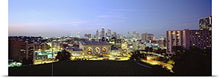 Load image into Gallery viewer, GREATBIGCANVAS Entitled High Angle View of A City Lit Up at Dusk, Kansas City, Missouri Poster Print, 90&quot; x 30&quot;, Multicolor
