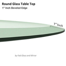 Load image into Gallery viewer, 48&quot; Inch Round Glass Table Top 1/2&quot; Thick Tempered Beveled Edge by Fab Glass and Mirror
