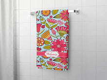 Load image into Gallery viewer, YouCustomizeIt Wild Flowers Bath Towel (Personalized)
