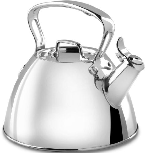 All Clad E86199 Stainless Steel Tea Kettle, 2 Quart, Silver