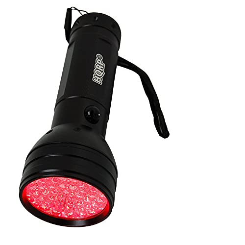 HQRP Portable Deep Red LED Flashlight 51 LED with a Large Coverage Area For Zoologists, Bird Watchers, Wildlife Photographers for Work at Night Time