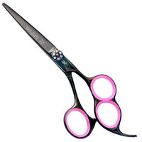 Washi Beauty Black Jet 5.5 Shears / Scissors 3 Hole Ergonomic Double Finger