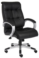 Boss Office Products Double Plush High Back Executive Chair in Black