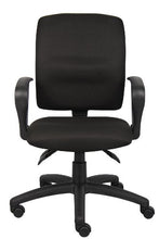 Load image into Gallery viewer, Boss Office Products Multi-Function Fabric Task Chair With Loop Arms in Black
