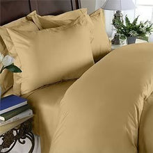 Load image into Gallery viewer, Elegant Comfort Wrinkle and fade resistant soft 4-Piece Bed Sheet Set, King, Gold
