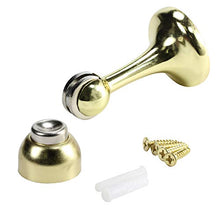 Load image into Gallery viewer, Rok Hardware Magnetic Door Stop Holder, 3 Inches (Brass, 1 Pack)
