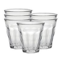 Duralex Made In France Picardie Clear Tumbler, Set of 6, 4-5/8 ounce
