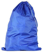 Load image into Gallery viewer, American 3D Supply American Supply Pack of 3 Heavy Duty 100% Nylon 30 X 40 Laundry Bag with Drawcord and Non-Slip Barrel Lock, Blue
