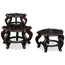 Load image into Gallery viewer, ChinaFurnitureOnline 14.5 Inch Dark Brown Chinese Wooden Planter Stand
