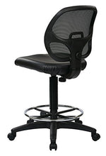 Load image into Gallery viewer, Work Smart Deluxe Mesh Back Drafting Chair with 20-Inch Foot Ring, Multicolor
