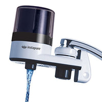 Instapure F2 ESSENTIALS Tap Water Filtration System (White with Clear Cap) + 1 Filter, Certified to ANSI/NSF 42 for the reduction of Chlorine and to Improve Taste & Reduce Odor