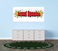 Decals - Grand Opening Sign Bedroom Bathroom Living Room Picture Art Mural - Size 24 Inches X 48 Inches - Vinyl Wall Sticker - 22 Colors Available