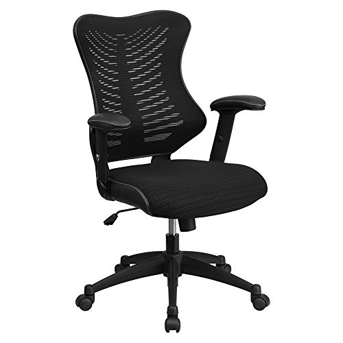 Offex High Back Black Mesh Chair with Nylon Base