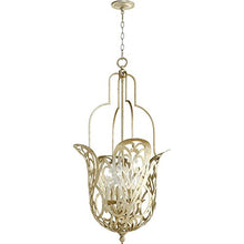 Load image into Gallery viewer, Quorum 8192-6-60 Transitional Six Light Pendant from Le Monde Collection in Pewter, Nickel, Silver Finish,
