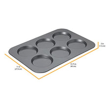 Load image into Gallery viewer, Chicago Metallic Professional Non-Stick Muffin Top Pan, 15.75-Inch-by-11-Inch, Grey, Standard - 16640
