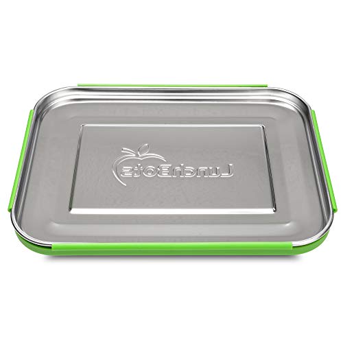 LunchBots Quad Stainless Steel 4 Compartment Bento Box