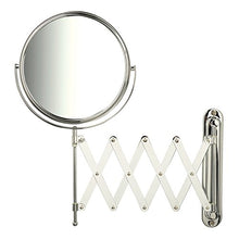 Load image into Gallery viewer, Jerdon JP2027C 1x-7x Magnification Wall Mount Mirror with Scissor Bracket, Chrome
