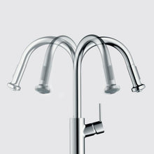 Load image into Gallery viewer, hansgrohe Talis C 14-inch Tall 1-Handle Bar Faucet in Stainless Steel Optic, 04217800
