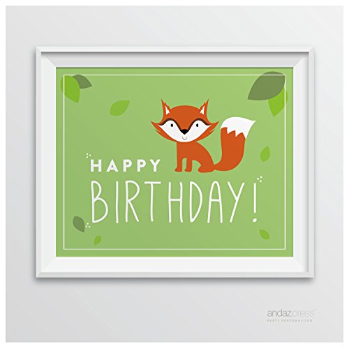 Andaz Press Woodland Friends Birthday Collection, Mega Party Pack