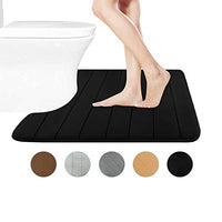 FindNew Contour Bath Rugs, U-Shaped Bath Mats,Soft Memory Foam Bathroom Carpet, Nonslip Toilet Floor Mat,Machine Wash (19