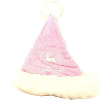 Load image into Gallery viewer, Officially Licensed John Deere Embroidered Pink and White Santa Hat
