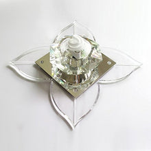 Load image into Gallery viewer, White Modern Clover Shape LED Crystal Ceiling Light Indoor Fixture Lamp by 24/7 store
