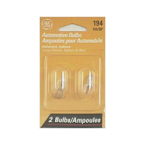 Ge Miniature Lamps Bulb No. 194bp 12 V 2 / Carded