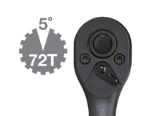 Load image into Gallery viewer, TEKTON 3/8&quot; Drive by 7&quot; Quick-Release Composite Offset Ratchet, 72-Tooth Oval Head | 1457
