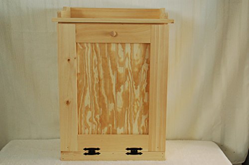 Kenzie's Kreations Handcrafted Wooden Trash Can, 13 Gallon