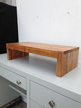 Load image into Gallery viewer, Ideas to Home Computer Monitor Riser Solid Albus Wood (26&quot; W x 10&quot; D x 5&quot; H, Cherry)
