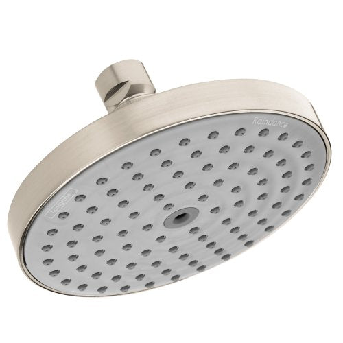 hansgrohe Raindance S 5-inch Showerhead Easy Install Modern 1-Spray RainAir Air Infusion with Airpower with QuickClean in Brushed Nickel, 27486821,Small