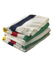 Load image into Gallery viewer, Hudson Bay 4 Point Blanket, Natural with Multi Stripes
