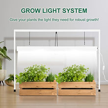 Load image into Gallery viewer, iPower 54WX2 4 Feet 2-Bulb T5 Fluorescent Grow Light Stand Rack for Seed Starting Plant Growing, 6400K,White
