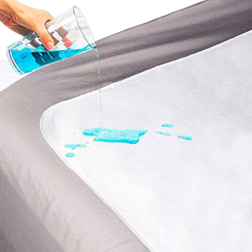 DMI Waterproof Sheet, Mattress Protector and Cover, Reversible, Flat Fit, White, 36 x 72