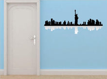 Load image into Gallery viewer, Decals - New York NY Skyline View Beautiful Scene Landmarks, Buildings &amp; Water Bedroom Bathroom Living Room Picture Art Mural - Size 20 Inches X 80 Inches - Vinyl Wall Sticker - 22 Colors Available
