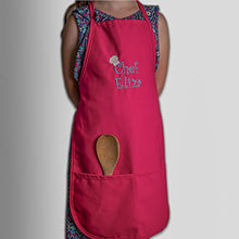 Load image into Gallery viewer, THE APRONPLACE Personalized Chef Any Name Child Apron Long Add your own name for kids, kitchen, baking
