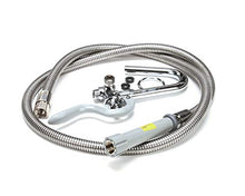 Load image into Gallery viewer, T&amp;S Brass B-0102-A Pot and Glass Filler with Hook Nozzle and 68&quot; Flexible Stainless Steel Hose
