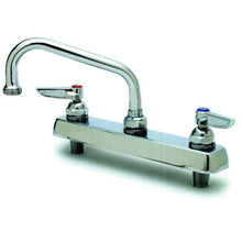 Load image into Gallery viewer, T&amp;S Brass B-1120-QT Work Board Faucet, 8&quot; Deck Mount, 6&quot; Nozzle, Lever Handles, Quarter-Turn
