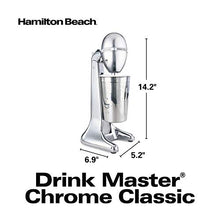 Load image into Gallery viewer, Hamilton Beach 730C DrinkMaster Classic Drink Mixer, 28 oz Mixing Cup, Chrome
