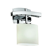 Load image into Gallery viewer, Justice Design Group Lighting FSN-8597-30-OPAL-NCKL Fusion - Archway ADA 1-Light Wall Sconce - Oval Shade - Opal, Brushed Nickel
