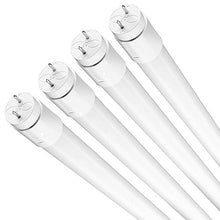 Load image into Gallery viewer, KANDOlite 4-Pack Energy Saving LED T8 Instalite Plug and Play Lamps + 8 Free Non-Shunted Socket Tombstone Jack Holders - 120-277V 17 WATT Bulbs (36W Fluorescent Bulb Replacement - 40,000 Hours)
